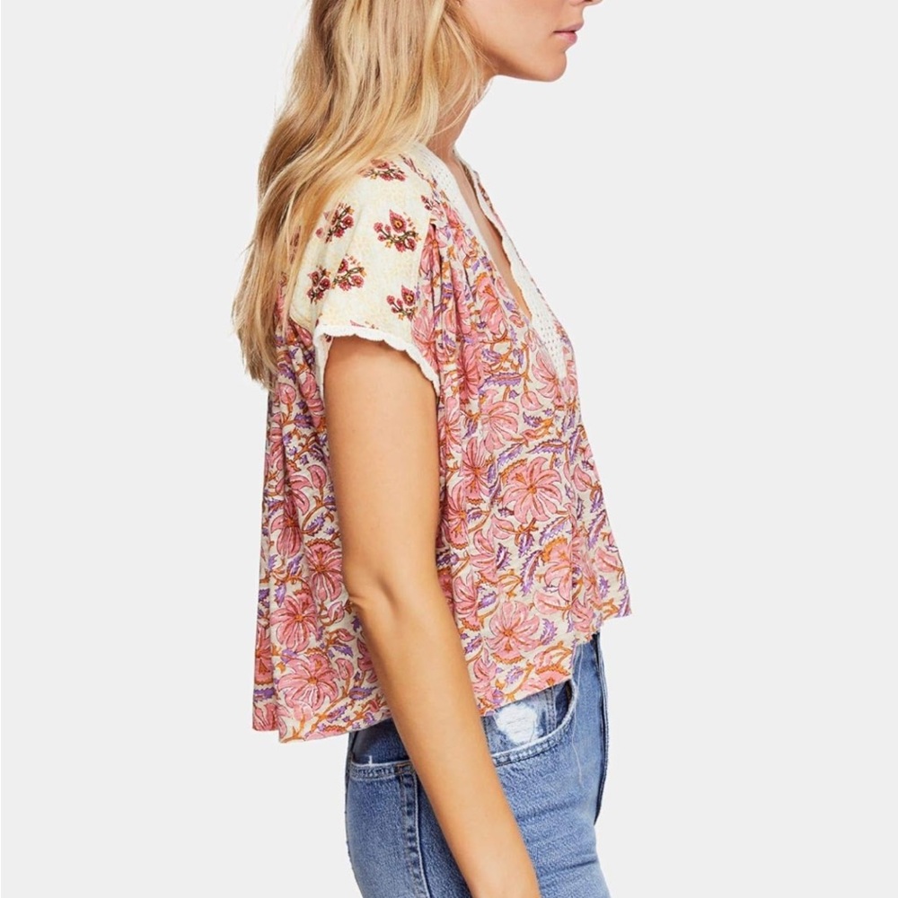 SOLD ON CROSSPOST Free People Leilani Tee in Tea Combo - Picture 2 of 11